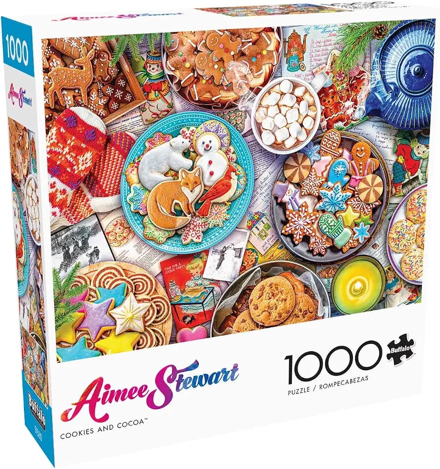 Buffalo Games - Aimee Stewart Cookies and Cocoa - 1000 Piece Jigsaw Puzzle