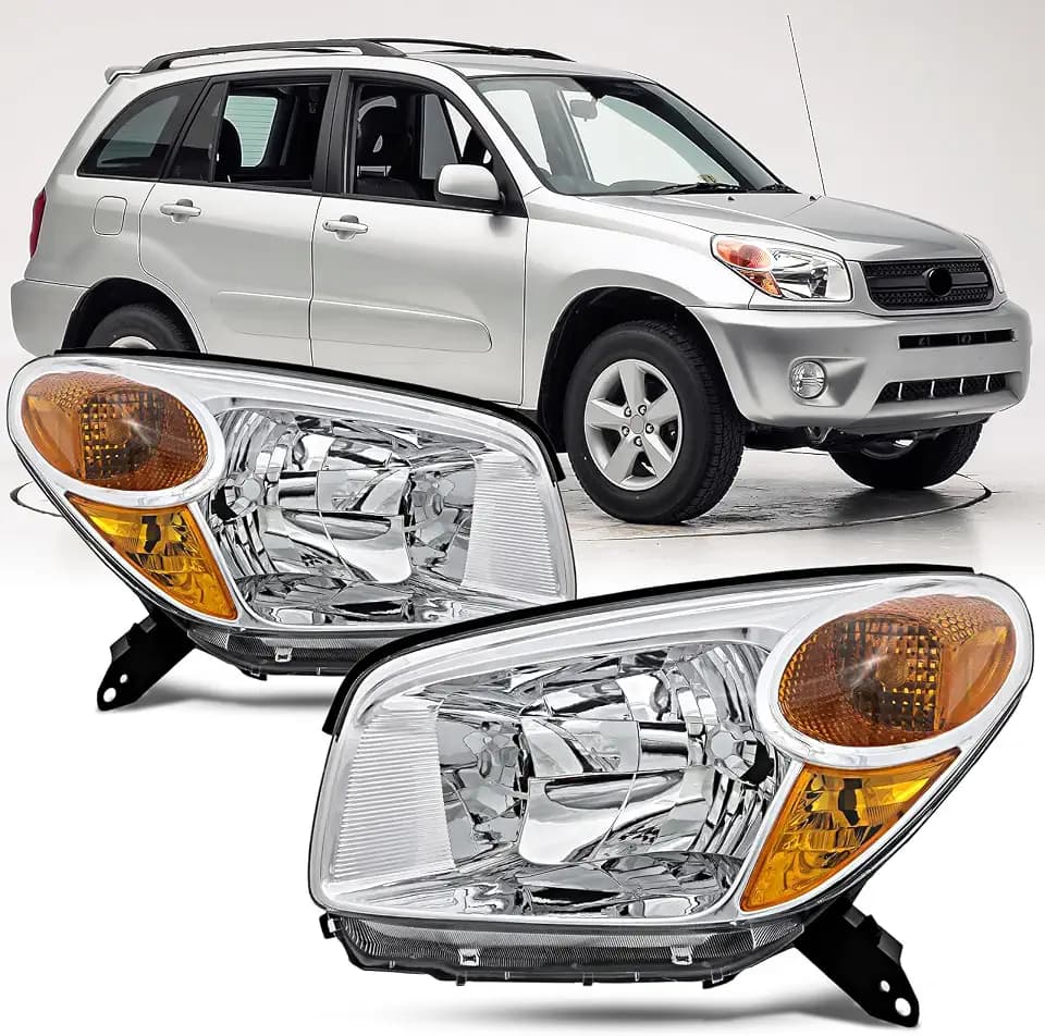 Headlights Assembly Compatible With 2004 2005 Toyota RAV4