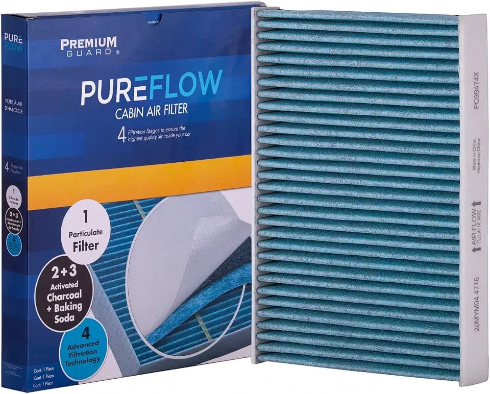 PUREFLOW PC99474X Cabin Air Filter | Fits 2022-2026 Toyota Tundra, Lexus LX600 3.4L; 2024-2026 Tacoma 2.4L; 2025-2027 4Runner 2.4L; 2023-2026 Sequoia 3.4L; 2021-2025 Mirai
