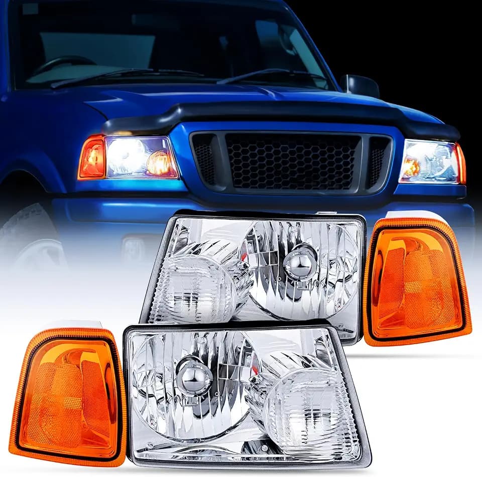 Nilight Headlight Assembly for 2001-2011 Ford Ranger