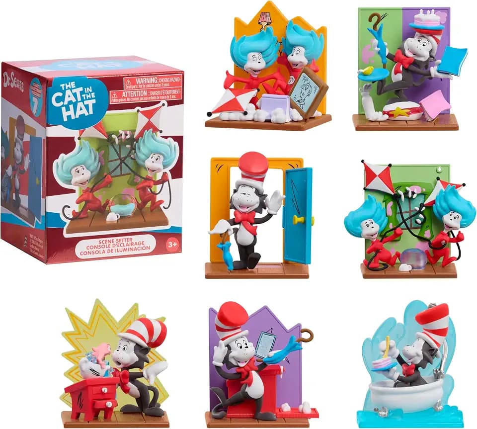 Dr. Seuss Cat in the Hat Movie Moment Collectible Figure Set