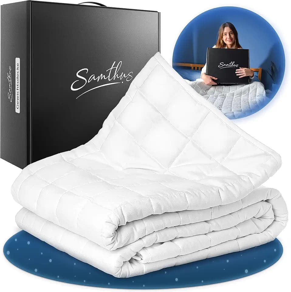 Samthus Gewichtsdecke 135x200cm 6kg Oeko-Tex zertifizierte Therapiedecke