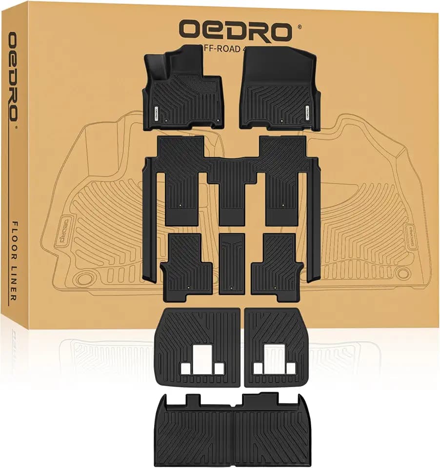 OEDRO Floor Mats Fit for Kia Carnival MPV 2027 2026-2022 8 Seats