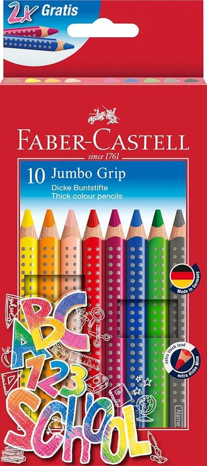 Faber-Castell - Jumbo Buntstifte Set, 10-teilig