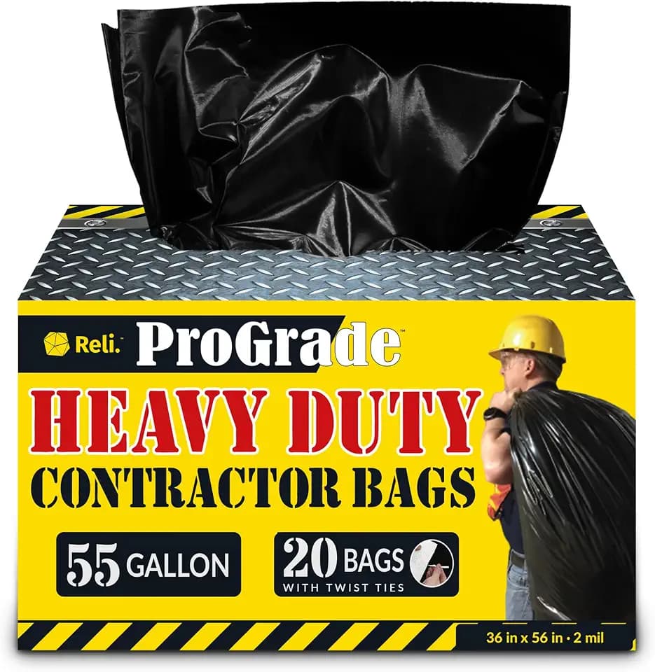 Reli. Contractor Garbage Bags 55 Gallon