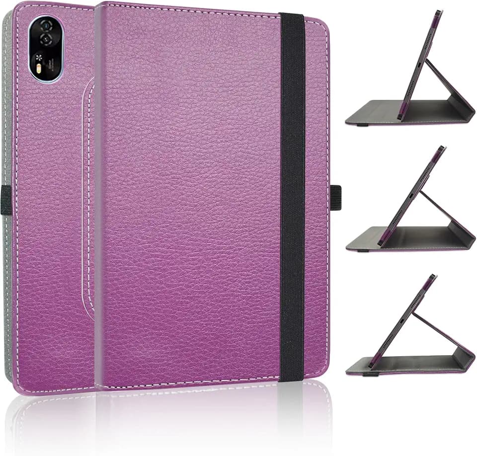 Kompatibel für Blackview MEGA 8 Hülle,360°Drehbarer Cover Kunstleder Schutzhülle Tasche Etui für Blackview MEGA 8 13 Zoll Android Tablet(Nicht für Andere Modelle) - Violet