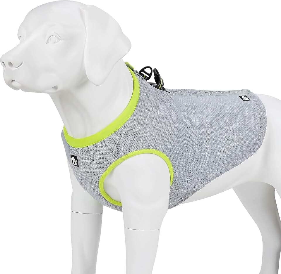 Truelove kühlweste für Hunde Hund Kühlweste Geschirr Kühler Jacke mit Verstellbare Reißverschluss für Outdoor Jagd Training und Camping