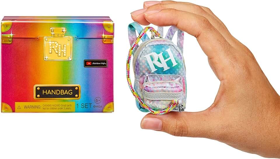 Rainbow High Mini Accessories Studio Handtaschen – Inklusive 25+ High-End Mystery Surprise Fashion Accessoires – Mix & Match Fun für Modepuppen – Für Kinder und Sammler ab 6 Jahren