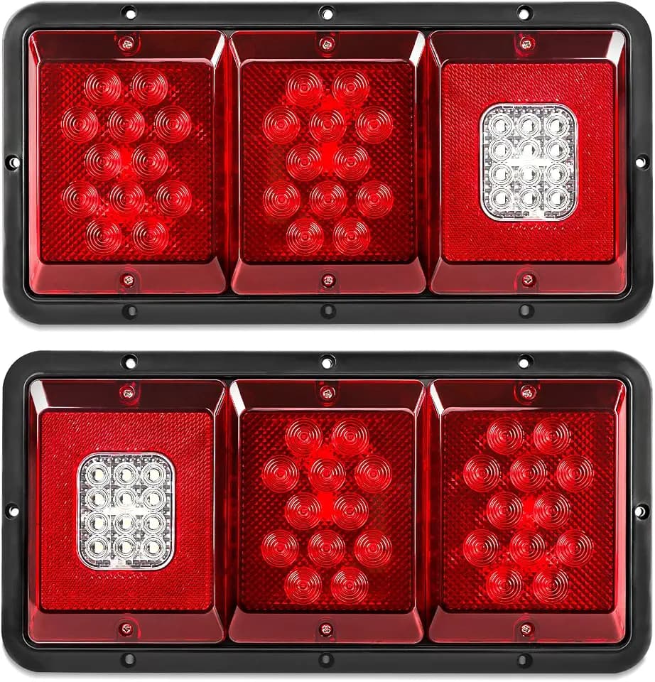 2PCS LED Trailer Tail Lights, 36 LED Triple Function Waterproof