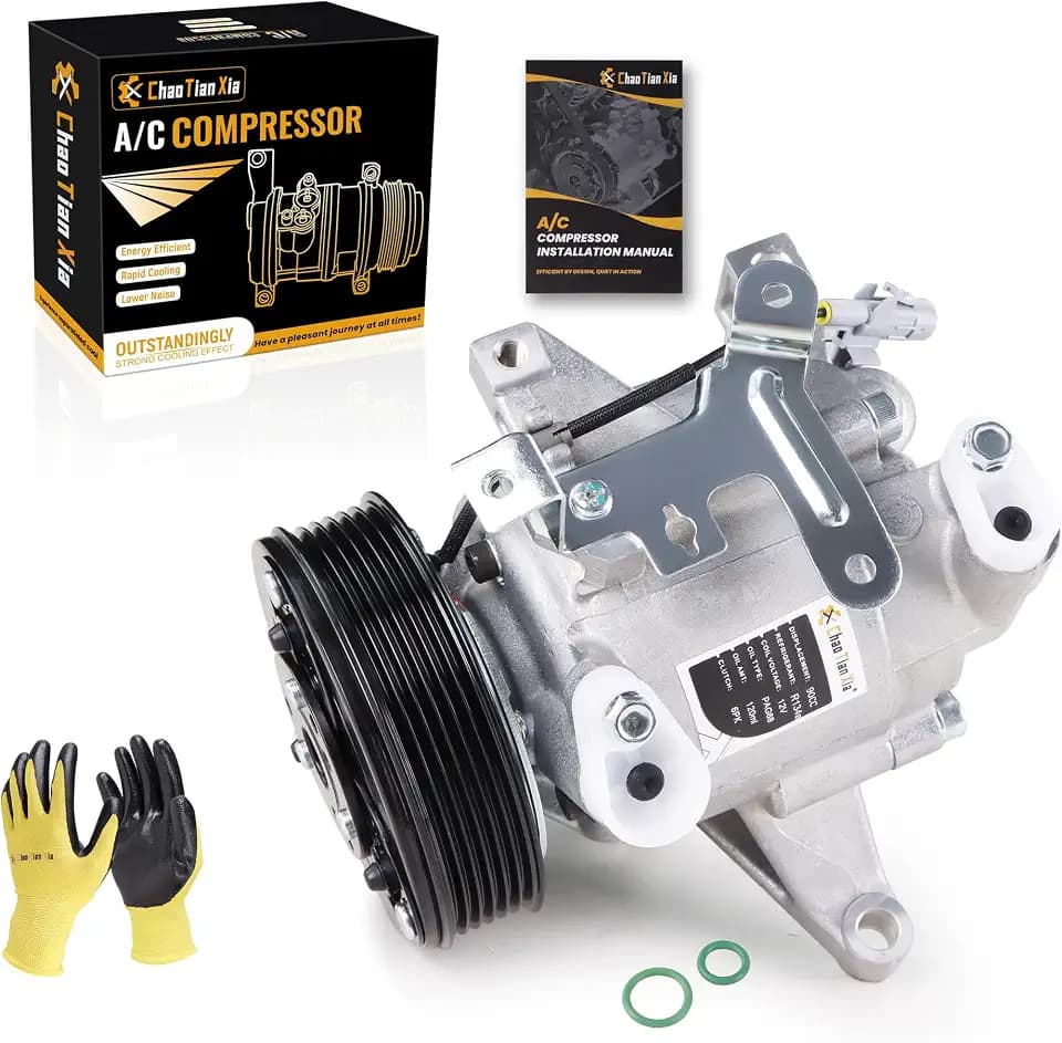 Air Conditioner AC Compressor with 6PK Clutch