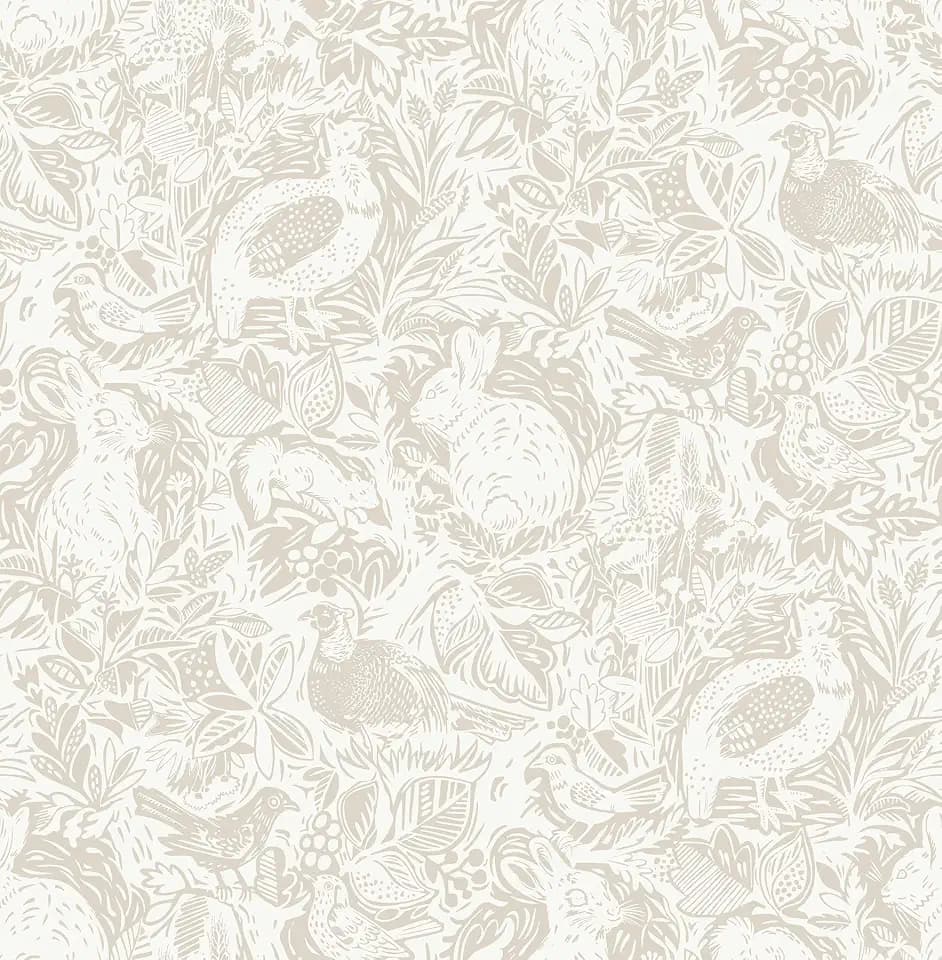 NuWallpaper by WallPops Cream Terrene Peel & Stick Wallpaper, NUS4304