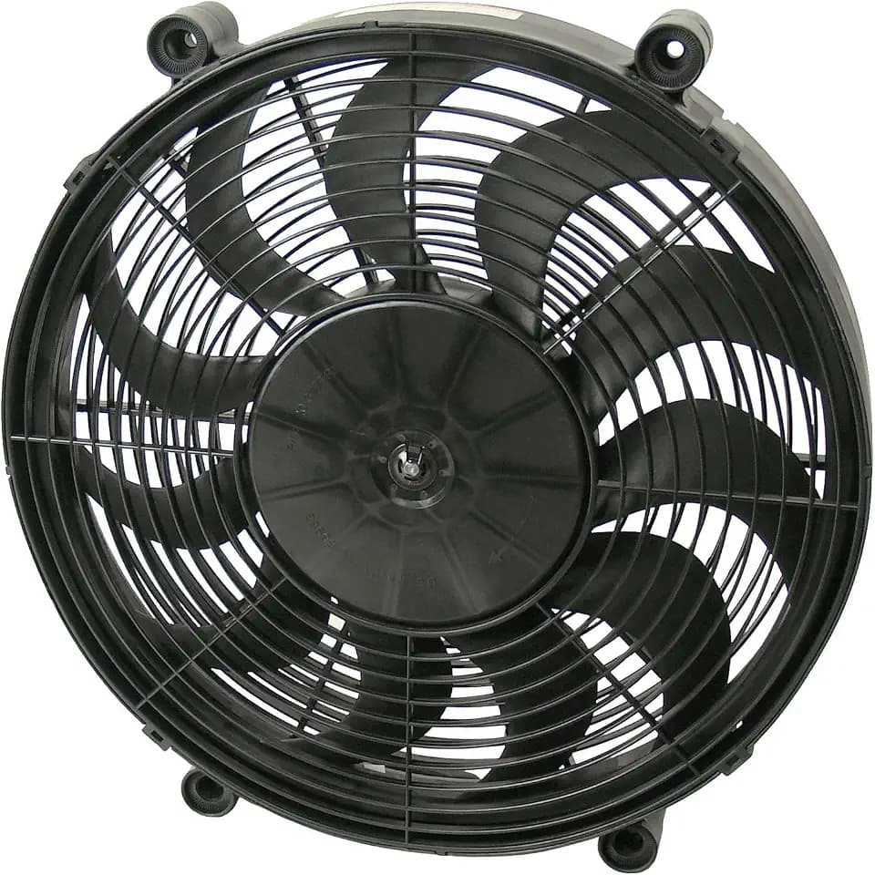 Derale 16217 17" High Output Radiator Fan Black