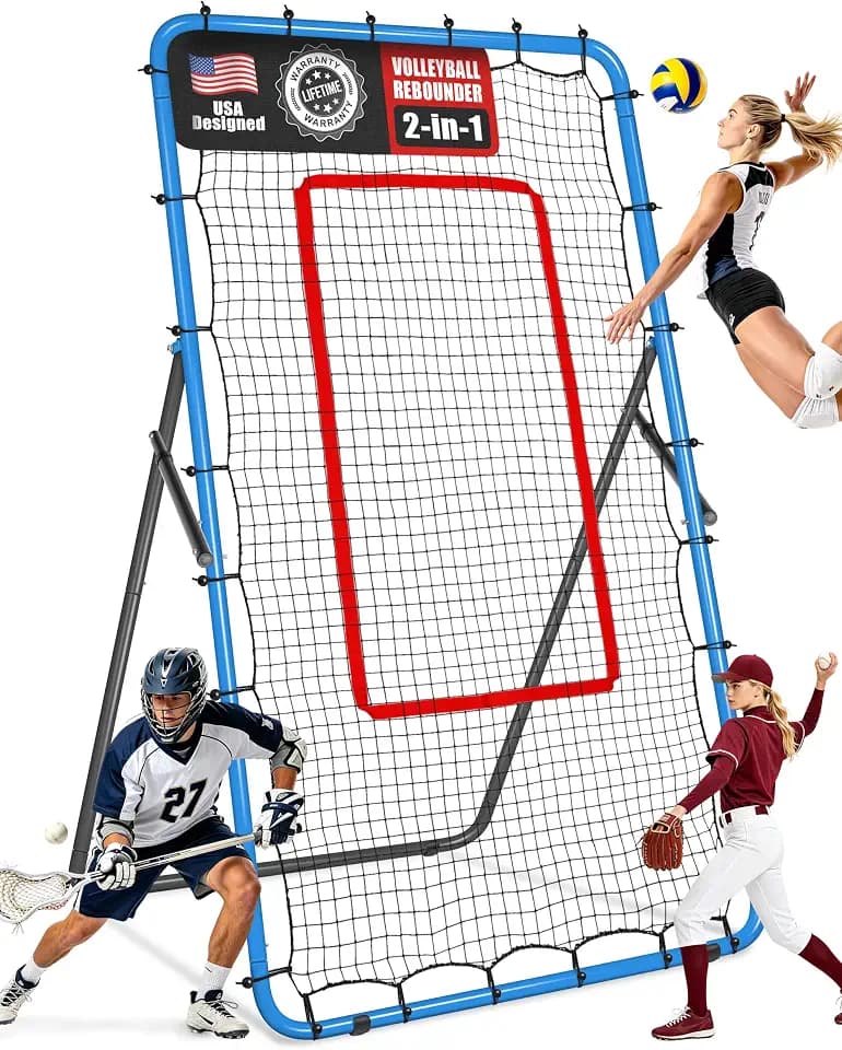 Volleyball Rebounder Net Baseball Soccer Softball Pitchback Bounce Back