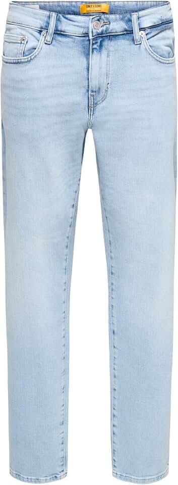 Only & Sons Male Normal geschnitten Jeans ONSWEFT Mittlere Taille Normal geschnitten Jeans