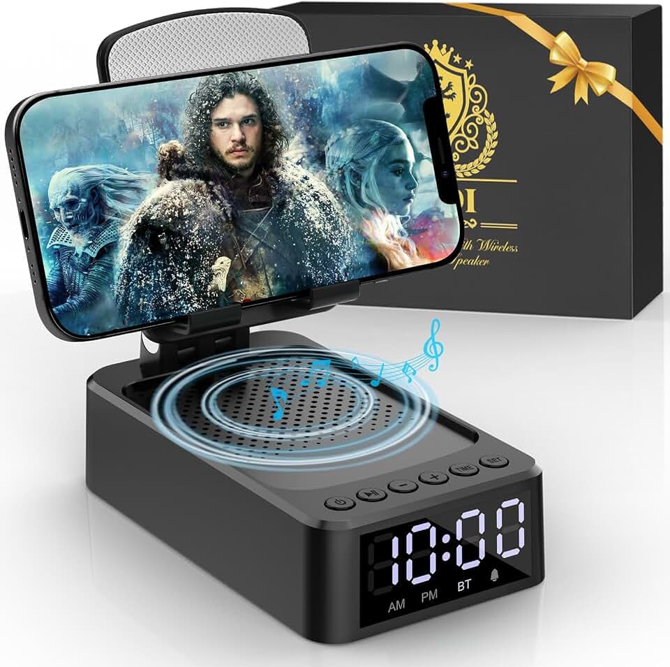 ZOOI Geschenke für Männer, 3 IN 1 Bluetooth Lautsprecher mit Handyständer | Männergeschenke Gadgets Geschenke Papa Geburtstagsgeschenk für Männer Geschenk Mann Geburtstag Adventskalender Füllung Männer