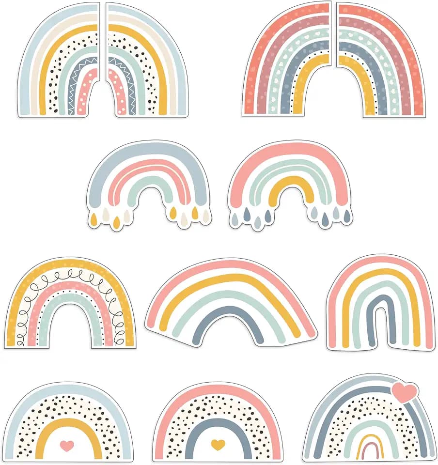 Carson Dellosa We Belong 36-Piece Rainbow Cutouts