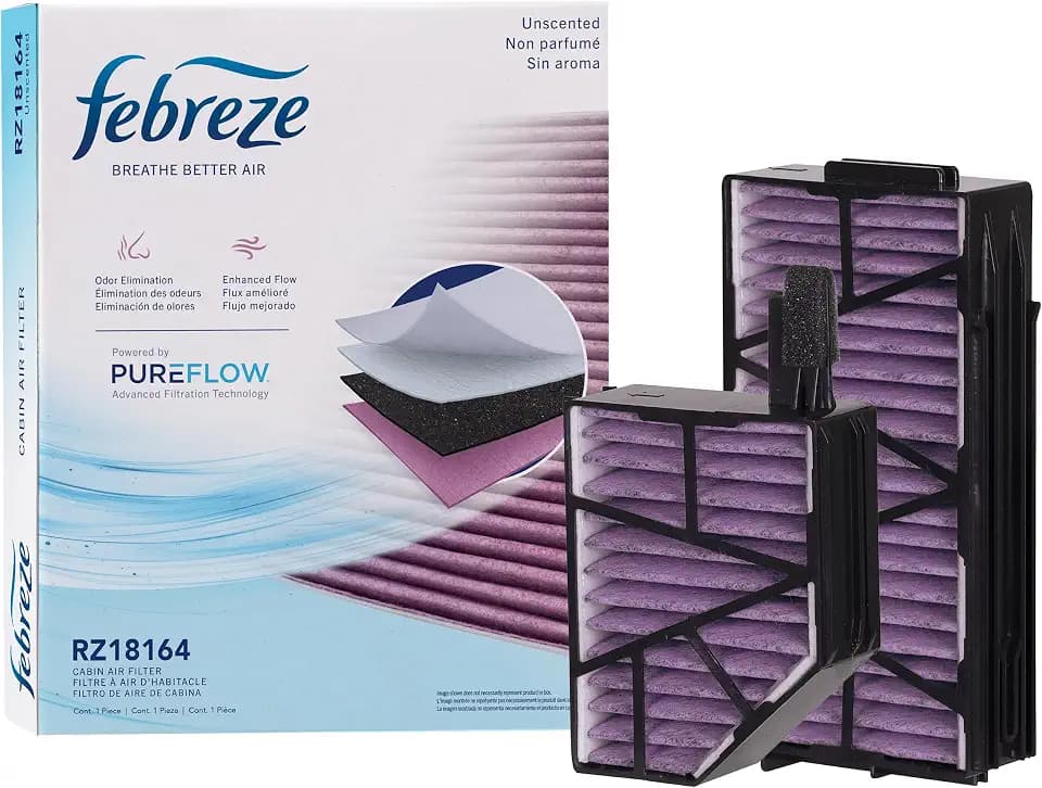 Febreze Odor Control UNSCENTED Cabin Air Filter by PUREFLOW RZ18164
