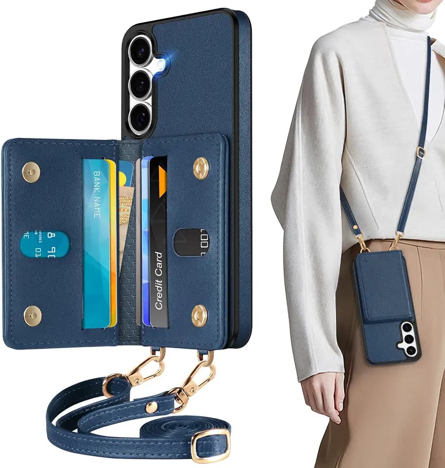 TUCCH Hülle für Galaxy S25 Plus 6.7", Handyhülle Schutzhülle Blau