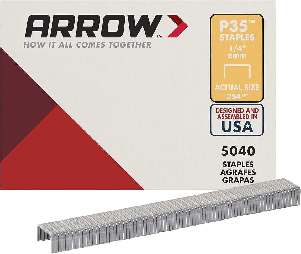 ARROW P35 Staples Box 5000-6mm - 1/4in