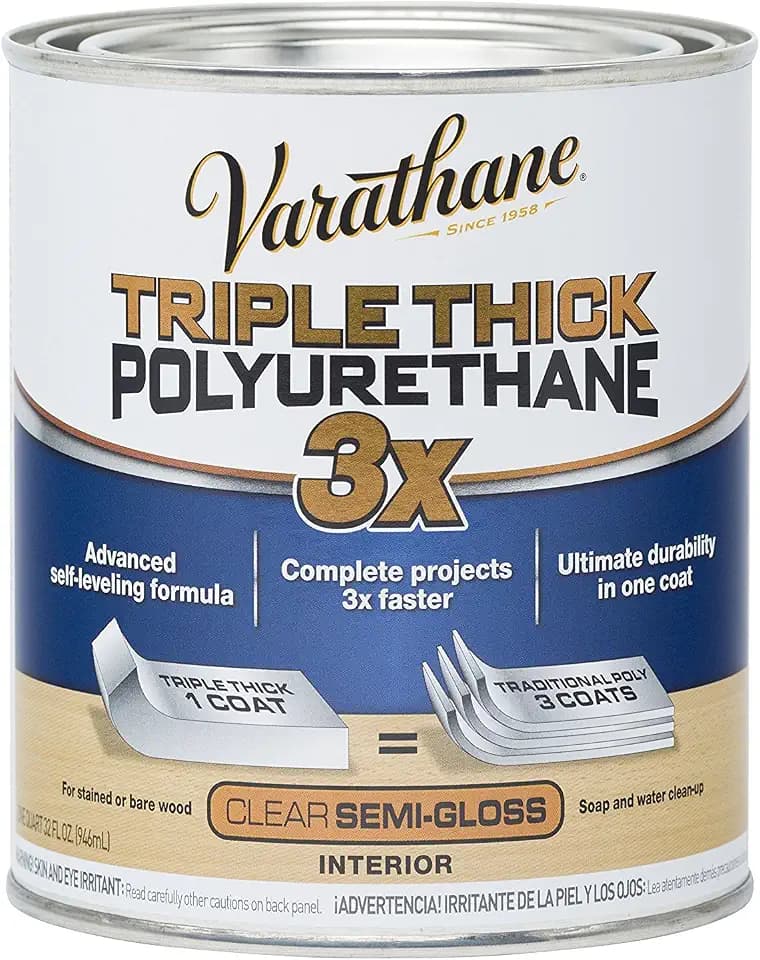 Varathane Triple Thick Polyurethane Semi-Gloss Wood Finish