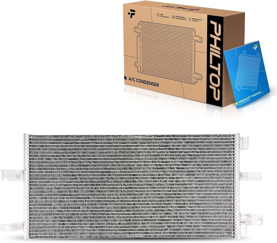 PHILTOP Air Conditioning A/C Condenser for Jeep Patriot 2007-2017 2.0L/2.4L