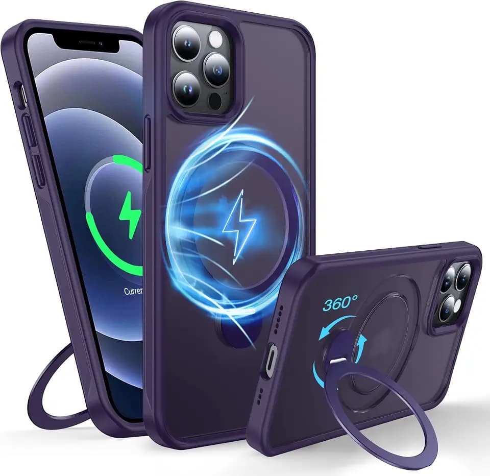 360° Rotatable Magnetic Ring for iPhone 12/12 Pro Case with MagSafe