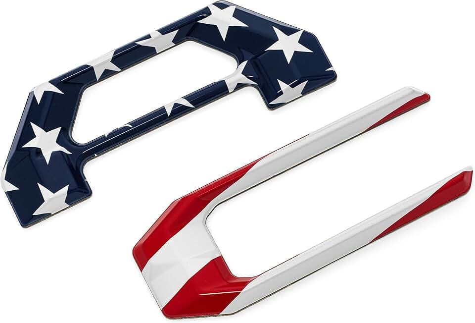 EyeCatcher Pro Series Tailgate Letter Inserts Compatible with 2016-2023 Tacoma (American Flag)