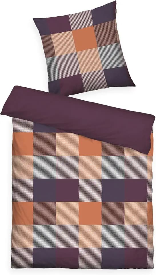 TOM TAILOR Flanell-Bettwäsche, 80x80 cm + 155x220 cm, 100% Baumwolle/Flanell