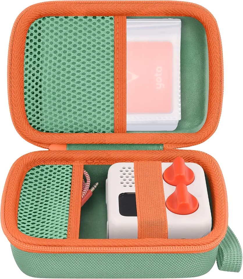 co2CREA Hard Travel Case for Yoto Mini 4th Gen 36-Card Storage, Green