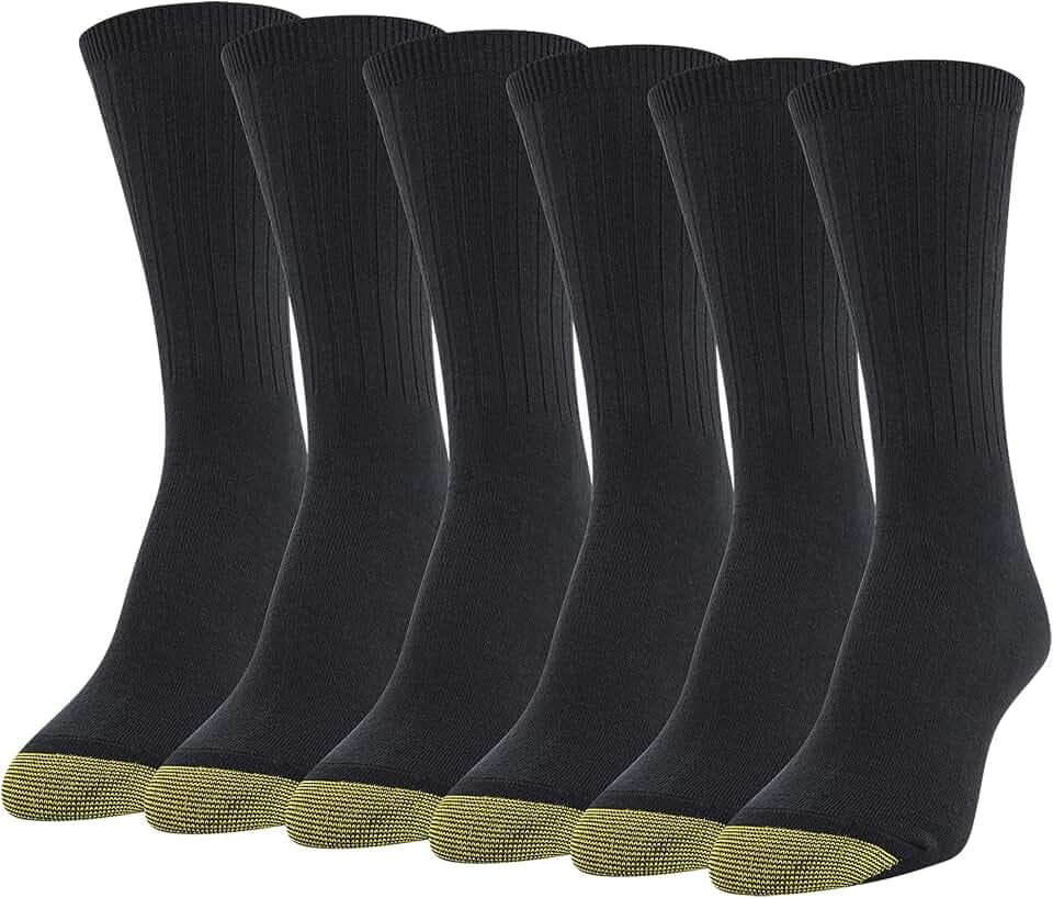 GOLDTOE Womens Casual Texture Crew Socks, Multipairs