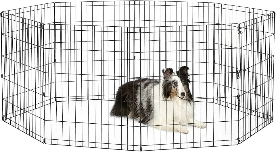 New World by MidWest 30-Inch Exercise Pen, No Door, 16 Sq Ft Play Area