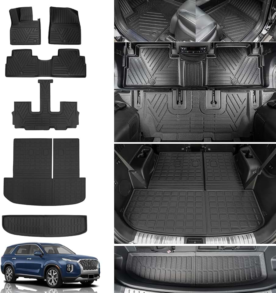 Rongtaod Floor Mats Set for 2020-2025 Hyundai Palisade Accessories