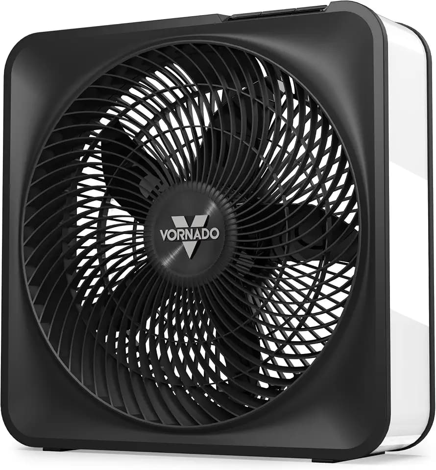 Vornado Model 80 High Velocity Box Fan, 20 Inch, 5 Speeds, Powerful Airflow
