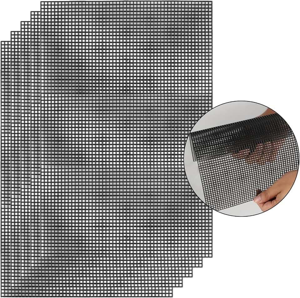 5 Stück Mesh Plastic Canvas Sheets Schwarz Lochplatte Kunststoffgitter