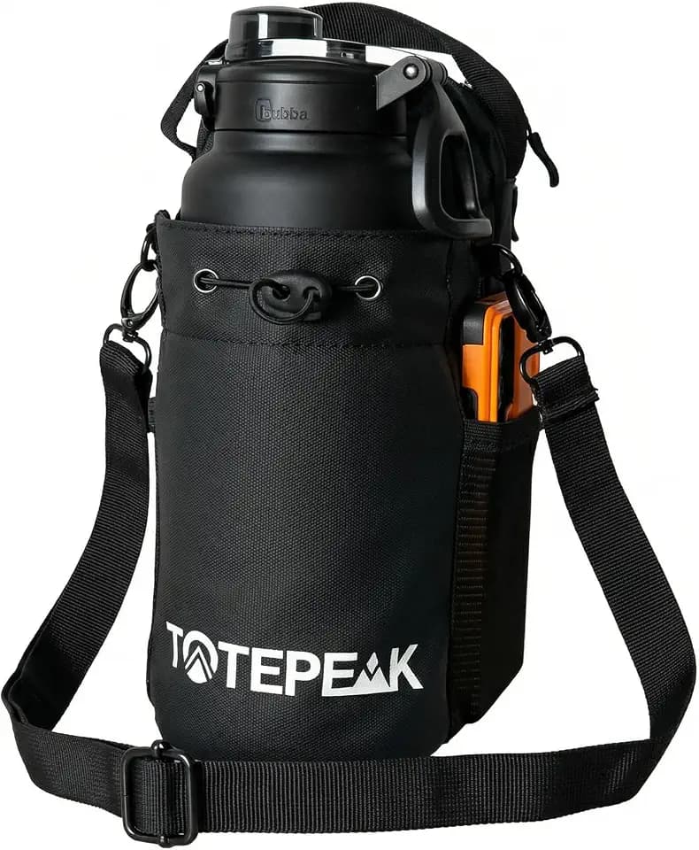 Magnetic Gym Bag for Men and Women – Sling Bottle with Magnetic Attachment | Water Bottle Holder, Gym Pouch, Crossbody Bag for Travel, Sports, Work, Fitness