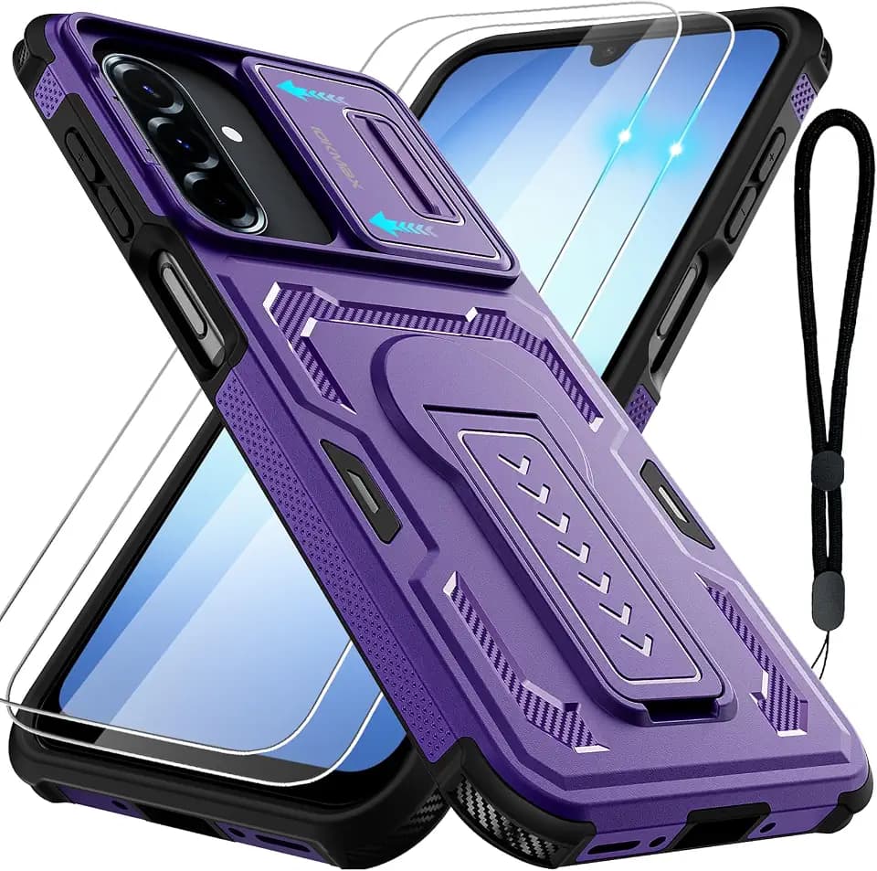 for Samsung Galaxy A17/A16/A26 5G Case with 2 Pack Screen Protector