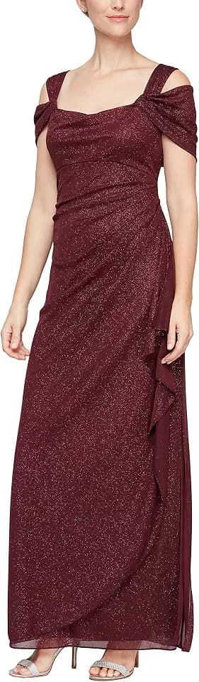 Sparkling Mesh Gown by Alex Evenings