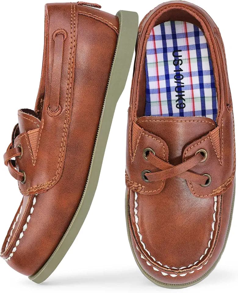 HOMEHOT Boys Dress Shoes Casual School Shoes Slip on Boys Loafers (Toddler/Little Kid/Big Kid)
