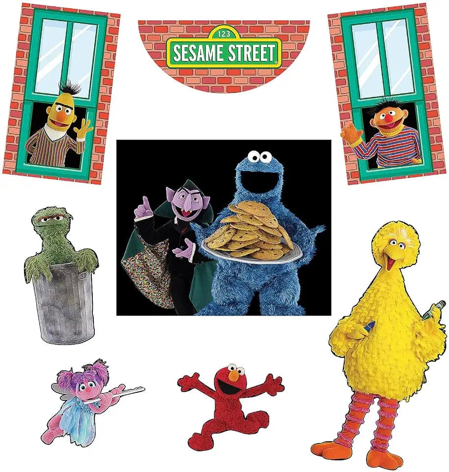 Sesame Street Trunk or Treat Decorations for Car, Official Sesame Street Car Trunk Decorations for Halloween, Kit with Themed Panels for Cars and SUVs