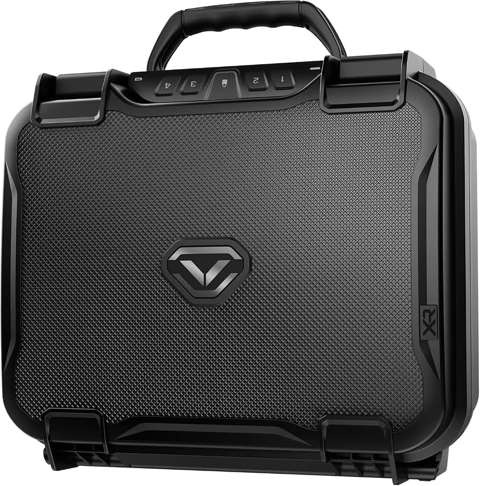 VAULTEK LifePod XR Series Weatherproof Safe Modular Interior Secure Rugged Portable Lockbox with Optional Biometric Scanner and Backlit Keypad