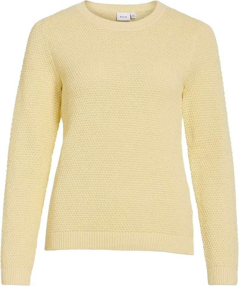 Vila Damen Vidalo O-Neck L/S Knit Top- Noos Vidalo O-Neck L/S Knit Top- Noos (1er Pack)