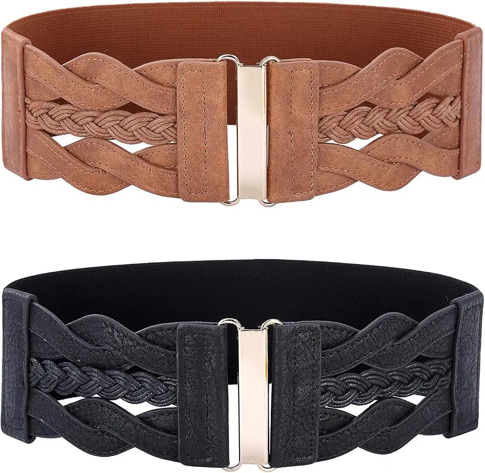 GRACE KARIN Wide Belts for Women Elastic Waist Belt