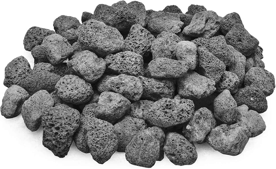 Skyflame 10LB Natural Lava Rocks for Fire Pit, Fire Table, Fireplace
