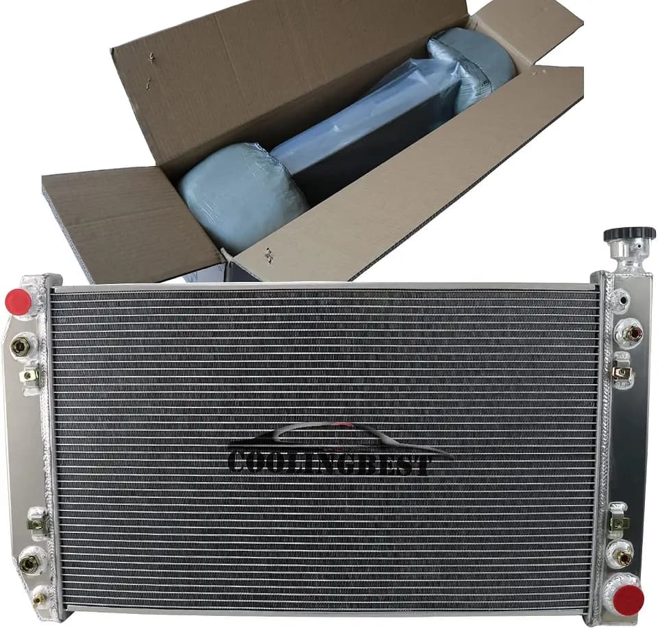 CU622 28inch Aluminum Radiator 3 Row for 1988-1999 Chevy GMC C1500 C2500 C3500 K1500 K2500 K3500 Pickup Suburban 5.0 5.7 V8, Crossflow Radiators 89 90 91 92 93 94 95 96 97 98