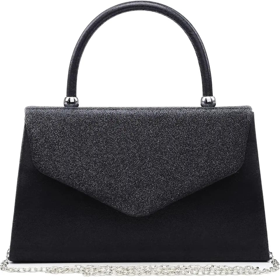 Womens Shiny Glittering Evening Bag Party Clutches Wedding Purses Handbags