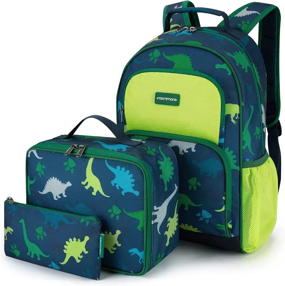 mommore Kids Backpack Set Kindergarten School Bookbag for Boys Girls 4-8