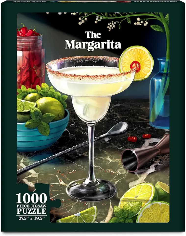 Gouda Games The Margarita – Cocktail Jigsaw Puzzle for Adults, 1000 Pieces