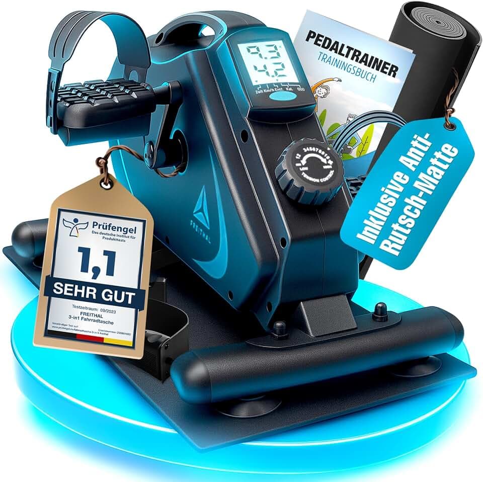 Freithal Pedaltrainer für Senioren, Beintrainer im Sitzen, Mini Bike