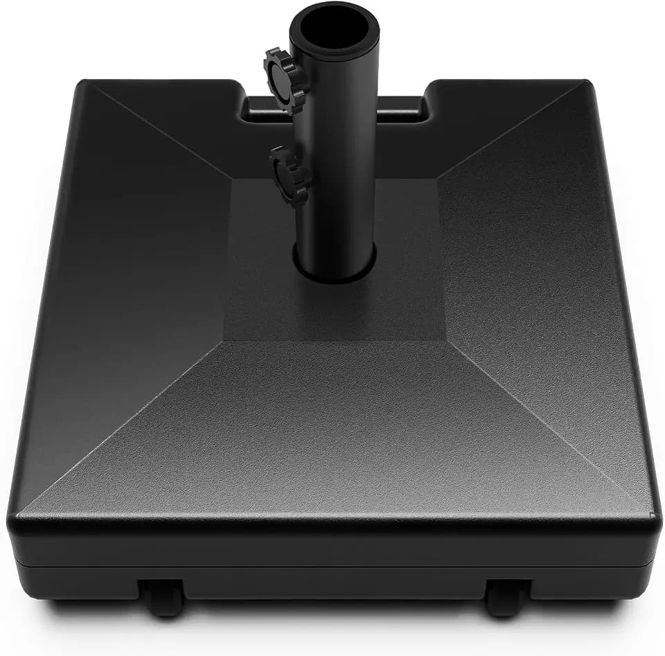 Umbrella Base with Wheels and Handle, 120lbs Heavy Duty Umbrella Stand