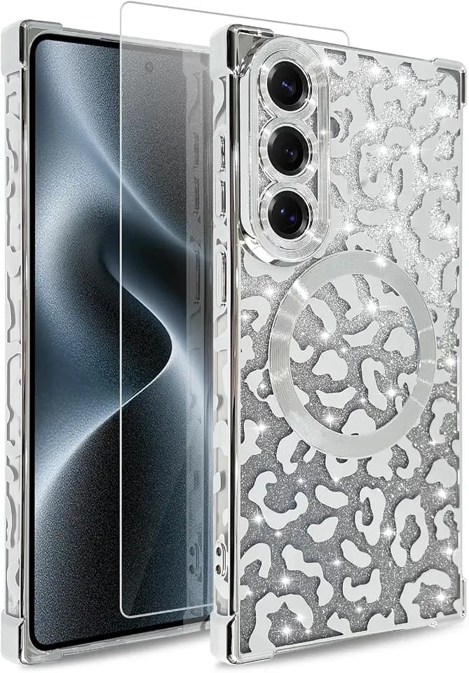 Magnetic Leopard Case Designed for Samsung Galaxy S26 Plus